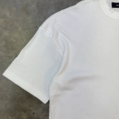 INCA WAFFLE POCKET TEE IN WHITE