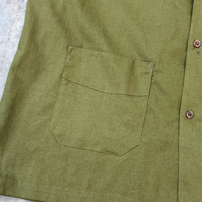 4 POCKET CUBAN SHIRT IN NEEM GREEN