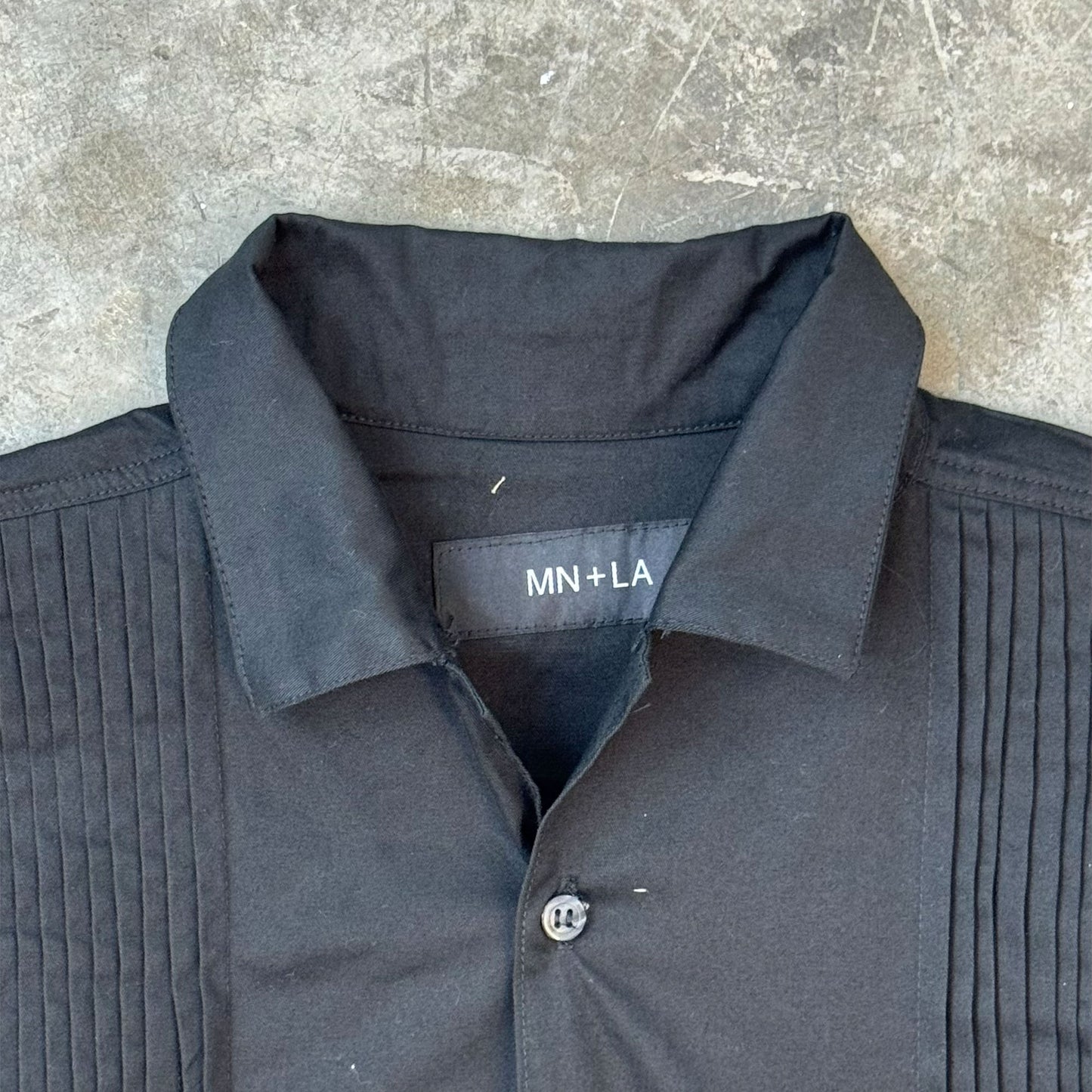 CUBAN GUYABERA SHIRT IN MIDNIGHT