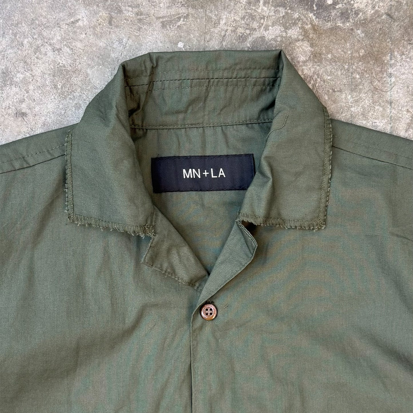 4 POCKET CUBAN SHIRT IN OLIVE GREEN