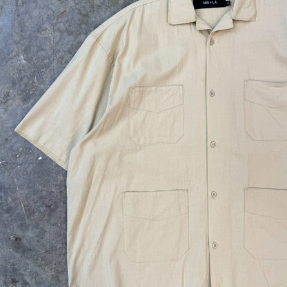 4 POCKET CUBAN SHIRT IN OAT