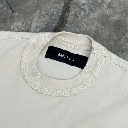 "BALANCE" MOCK NECK POCKET TEE V2 IN OAT
