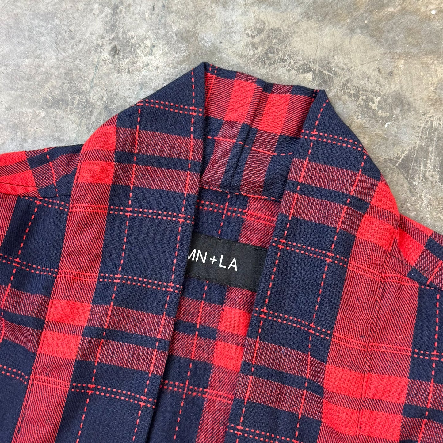 RED/NAVY S/S DRAPE