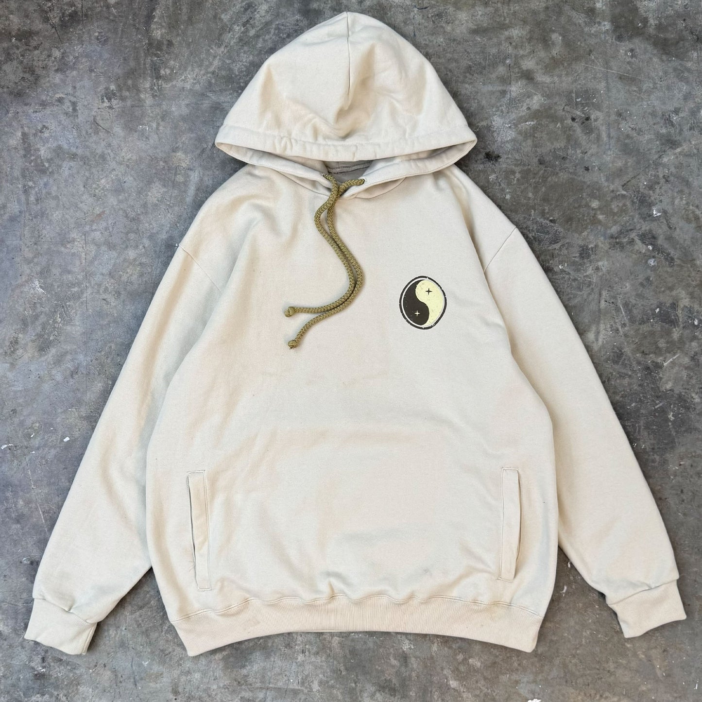 "DO NO HARM, TAKE NO SHIT" CLASSIC HOODIE IN OAT