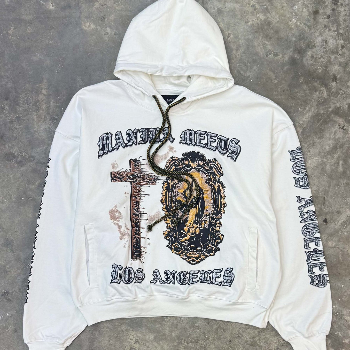 "DIVINE MERCY" HOODIE IN WHITE