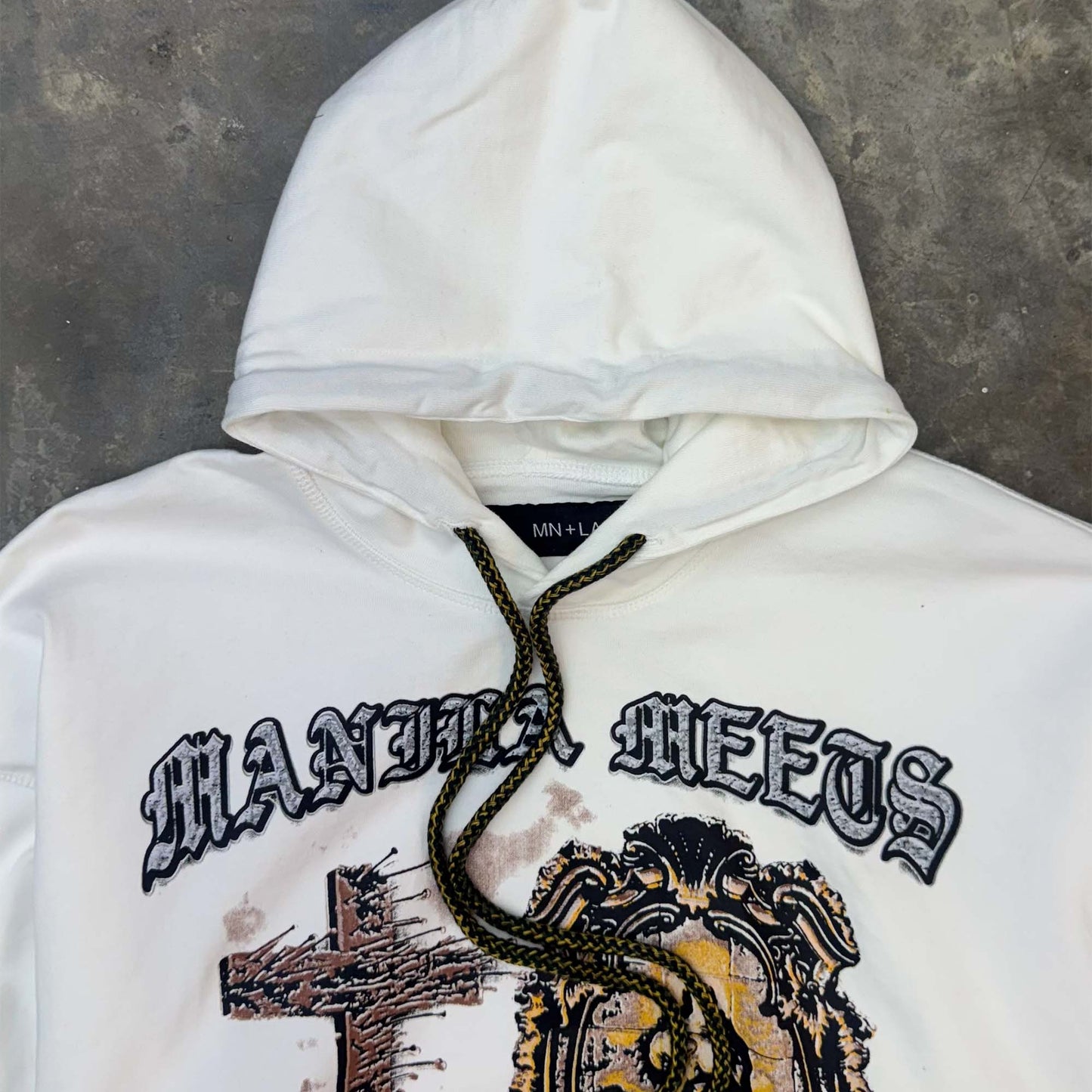 "DIVINE MERCY" HOODIE IN WHITE