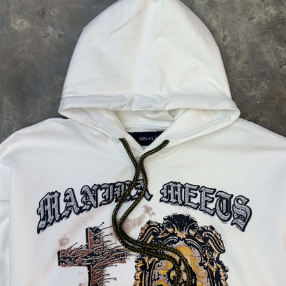 "DIVINE MERCY" HOODIE IN WHITE