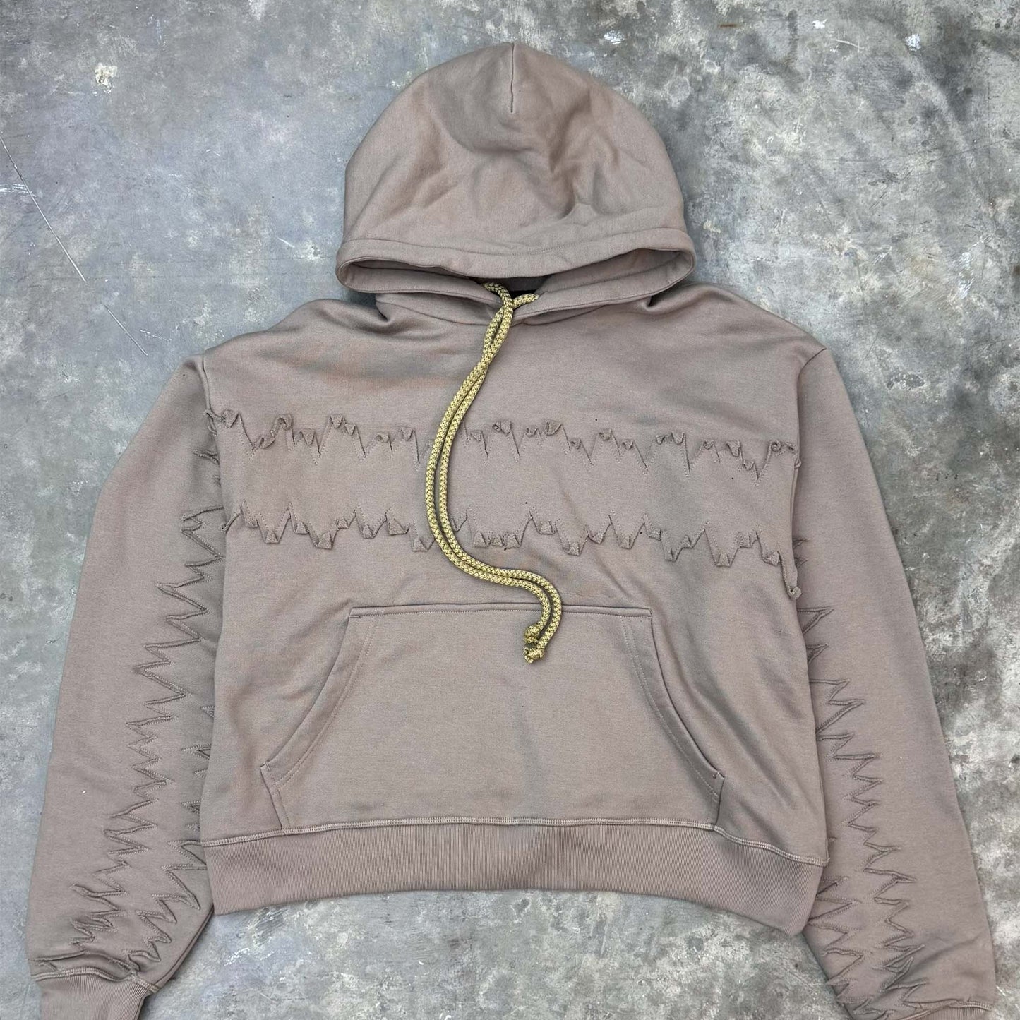 JURASSIC HOODIE IN TAN