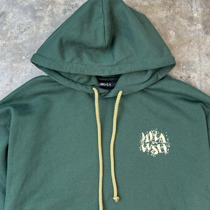 "Qi" HOODIE IN HUNTER GREEN BY WSH X MN+LA™