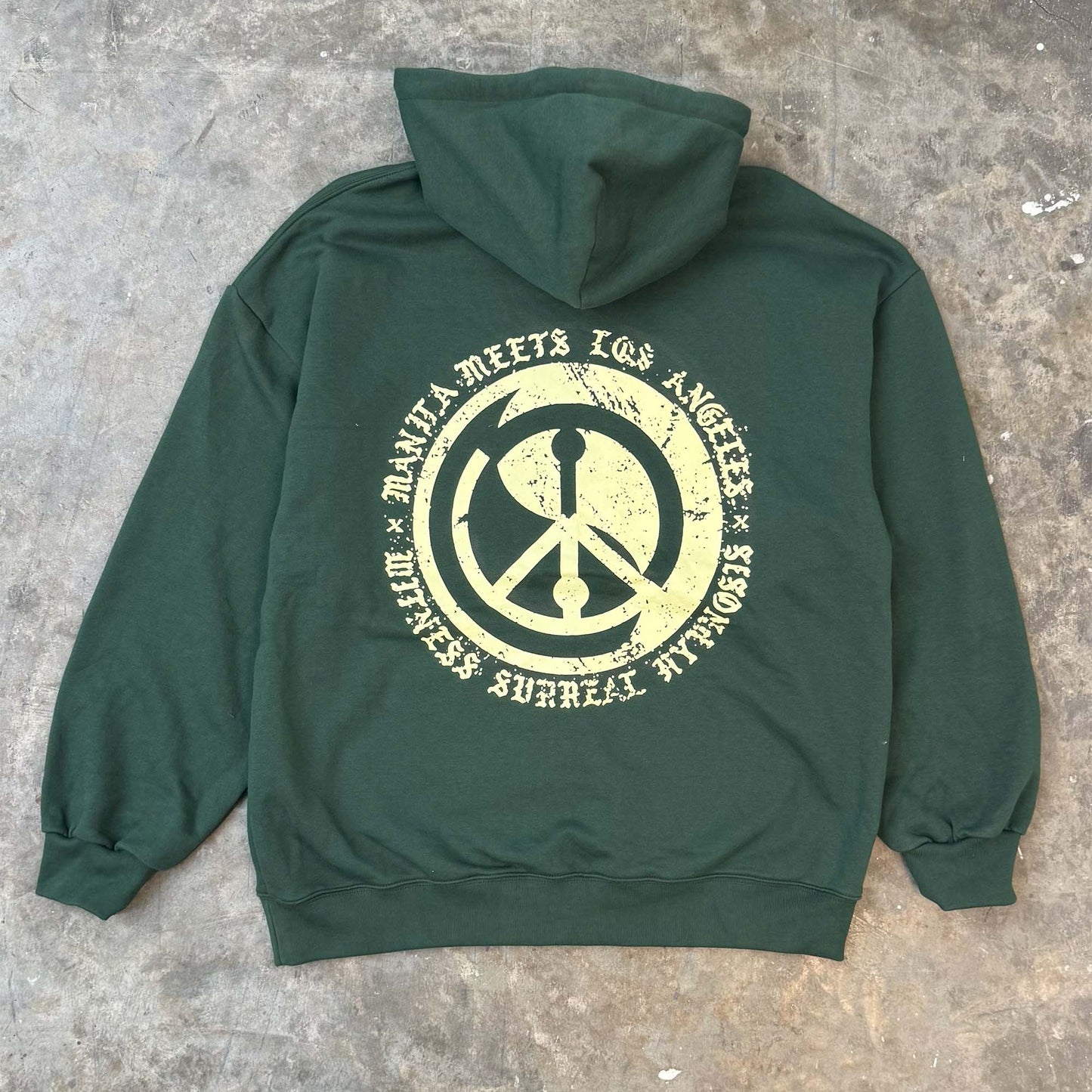 "Qi" HOODIE IN HUNTER GREEN BY WSH X MN+LA™