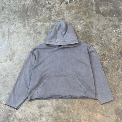 CUTOFF HOODIE IN CEMENT