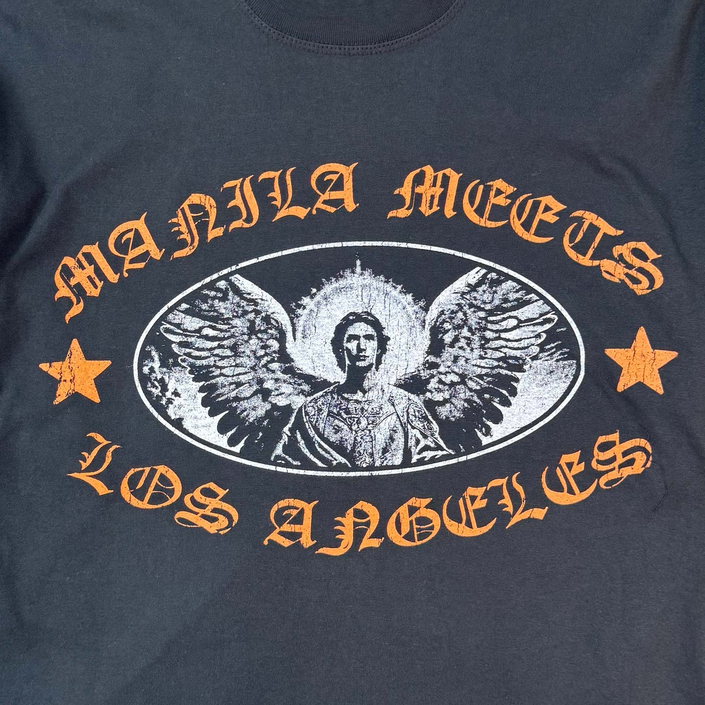 "ARCHANGEL" LONGSLEEVE TEE IN CAVIAR