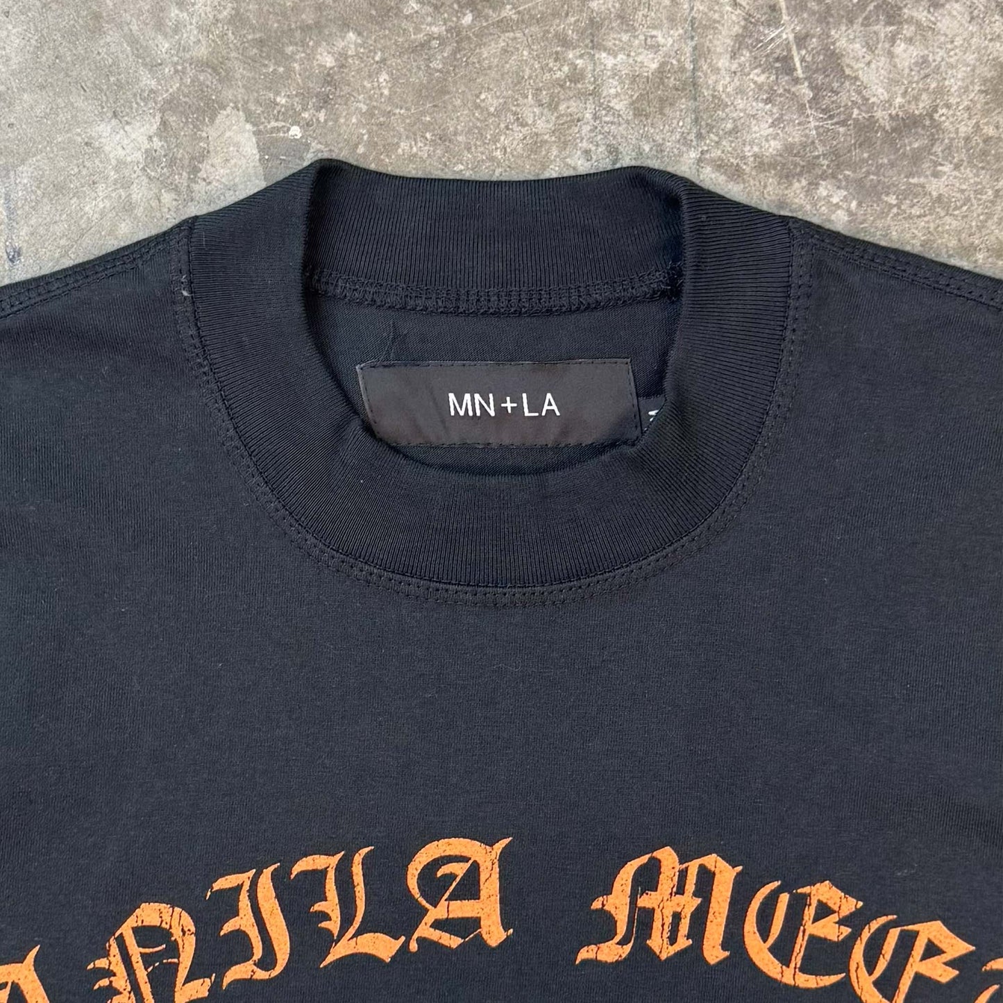 "ARCHANGEL" LONGSLEEVE TEE IN CAVIAR