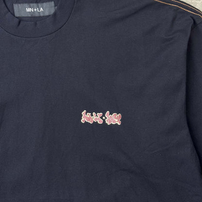 "BURNING MONK" LONGSLEEVE TEE IN ANTHRACITE BY WSH X MN+LA™