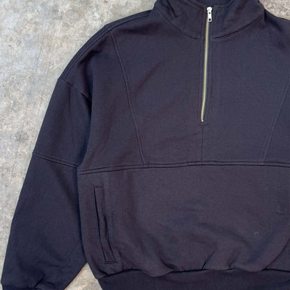 HALF ZIP JACKET IN CAVIAR