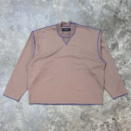 EXO™ MILITIA LONGSLEEVE TEE V3 IN MAUVE/AZURITE