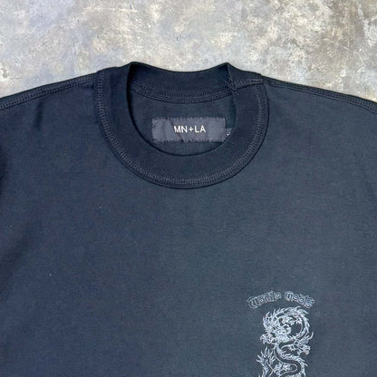 "YEAR OF THE DRAGON" TEE IN CAVIAR