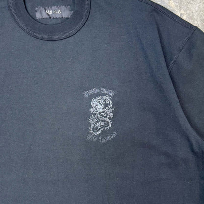 "YEAR OF THE DRAGON" TEE IN CAVIAR