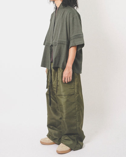 "MONARCH" S/S DRAPE IN FERN