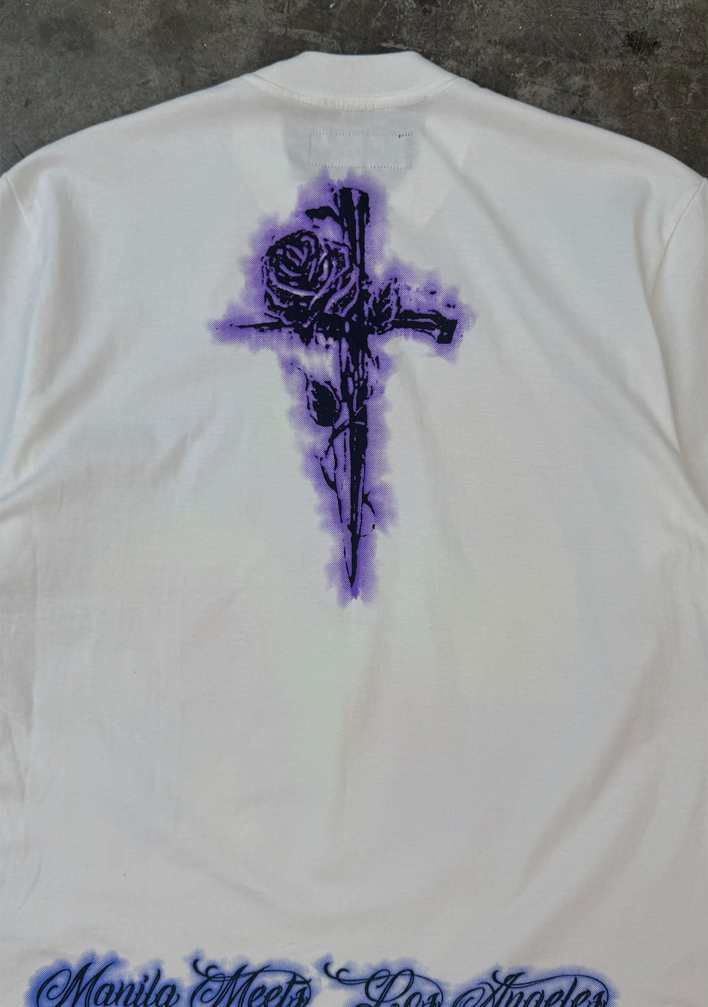 "CITY OF ANGELS" TEE IN WHITE