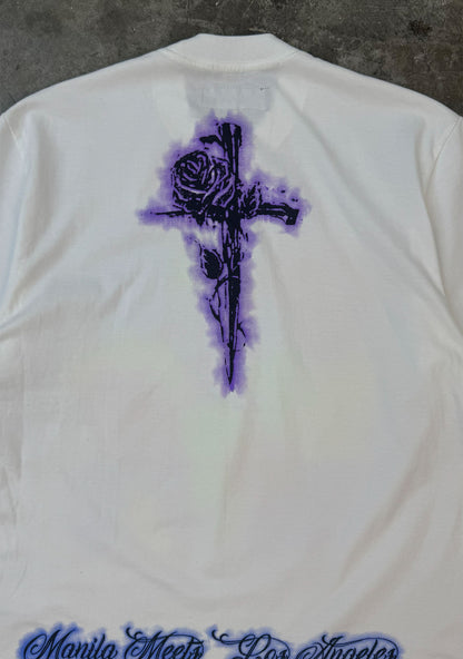 "CITY OF ANGELS" TEE IN WHITE