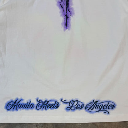 "CITY OF ANGELS" TEE IN WHITE