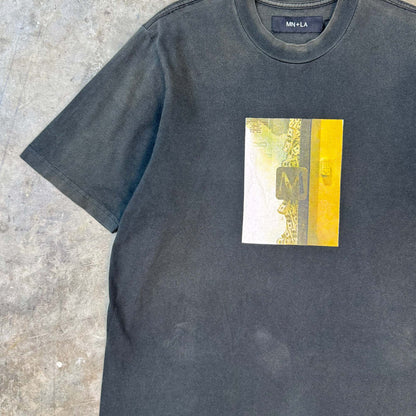 "MILLIONS" TEE IN CAVIAR
