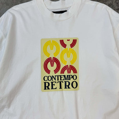 CONTEMPO RETRO "FREQUENCY" TEE IN WHITE