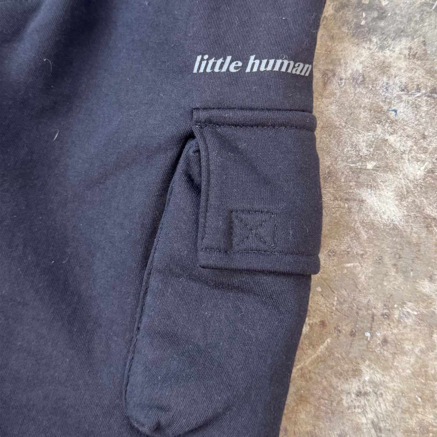 LITTLE HUMAN™ CARGO LOUNGE PANTS IN ANTHRACITE