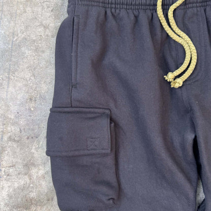 LITTLE HUMAN™ CARGO LOUNGE PANTS IN ANTHRACITE