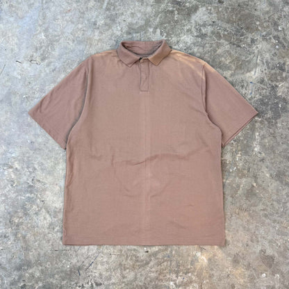 "CLUB" S/S POLO SHIRT IN MAUVE