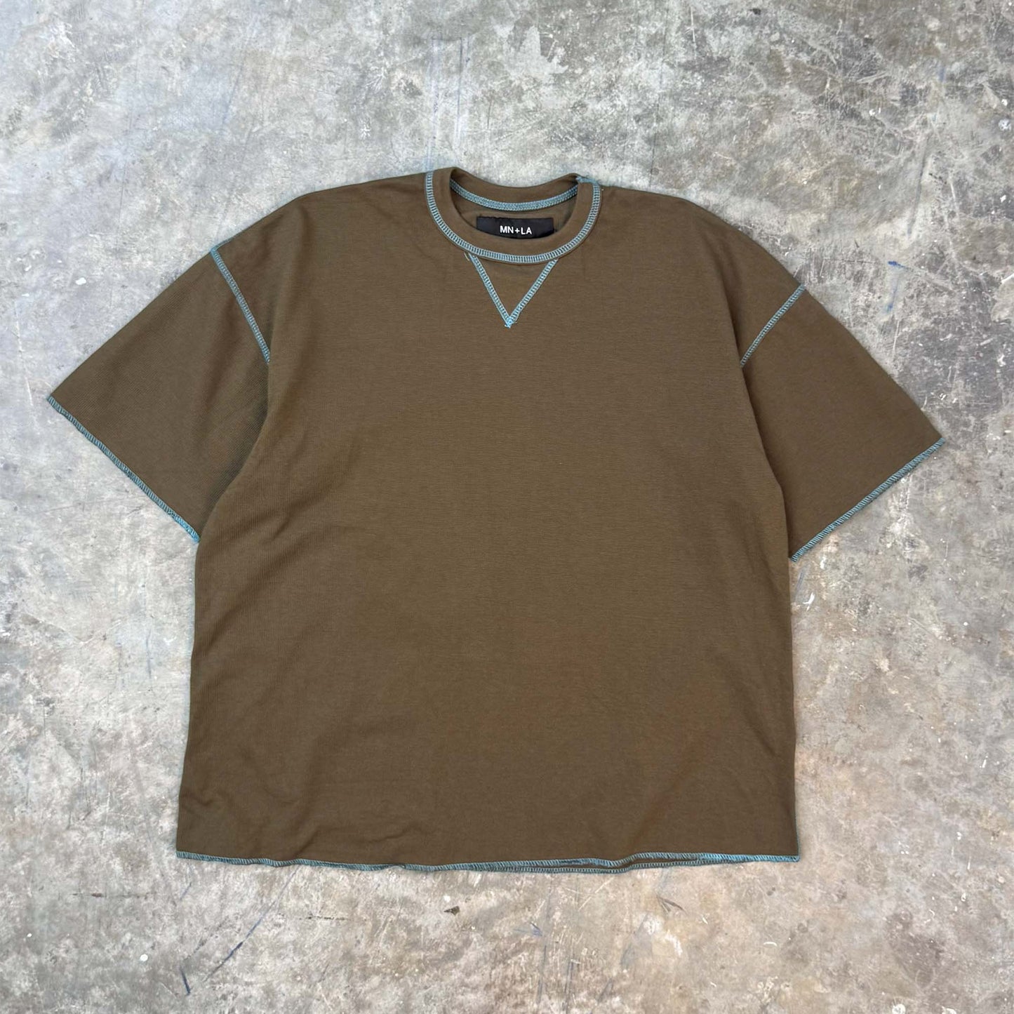 WAFFLE EXO™ MILITIA BOX TEE IN OLIVE