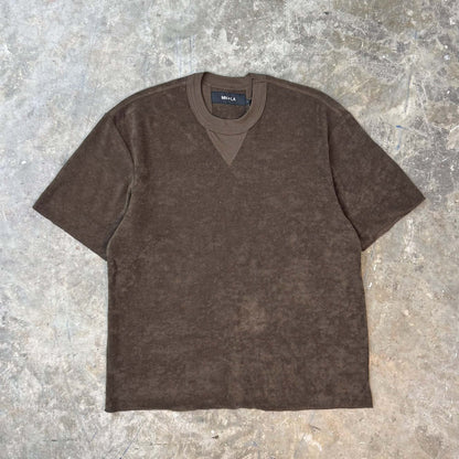 MILITIA MOCK NECK TEE V3 IN WOOD