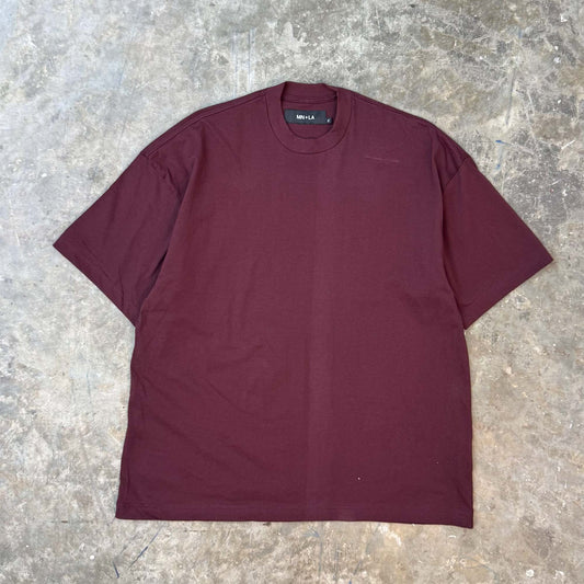 BOX TEE IN MAROON