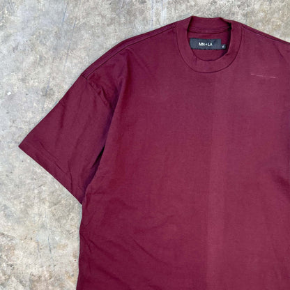 BOX TEE IN MAROON