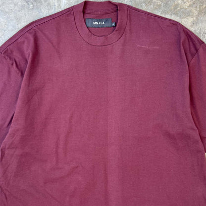 BOX TEE IN MAROON