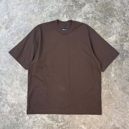 MOCK NECK TEE IN WOOD