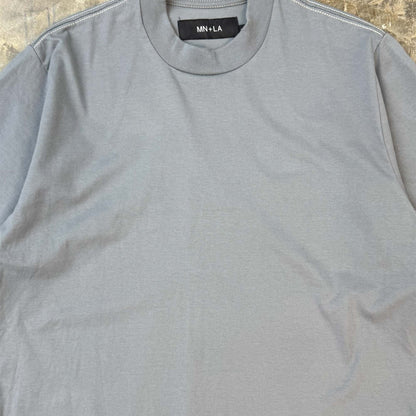 MOCK NECK TEE IN GLACIER