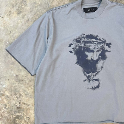 "CROWN OF THORNS" TEE IN GLACIER