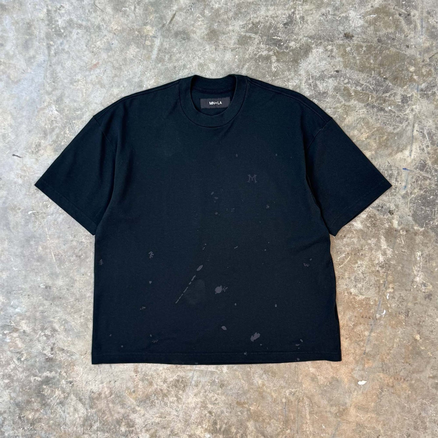 "HITTER" V3 PIQUE BOX TEE IN CAVIAR