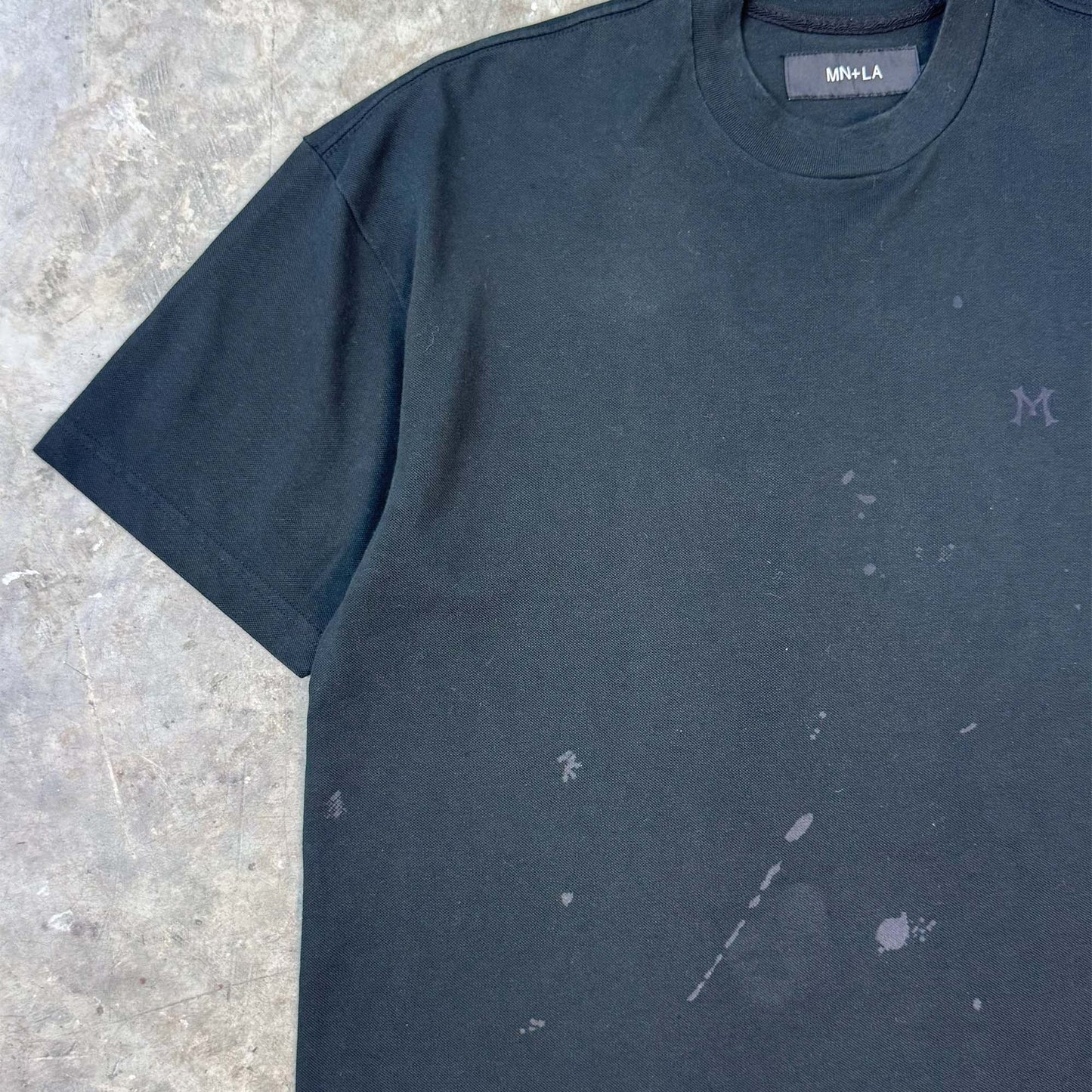 "HITTER" V3 PIQUE BOX TEE IN CAVIAR