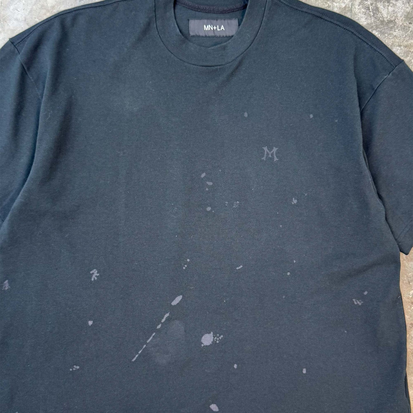 "HITTER" V3 PIQUE BOX TEE IN CAVIAR