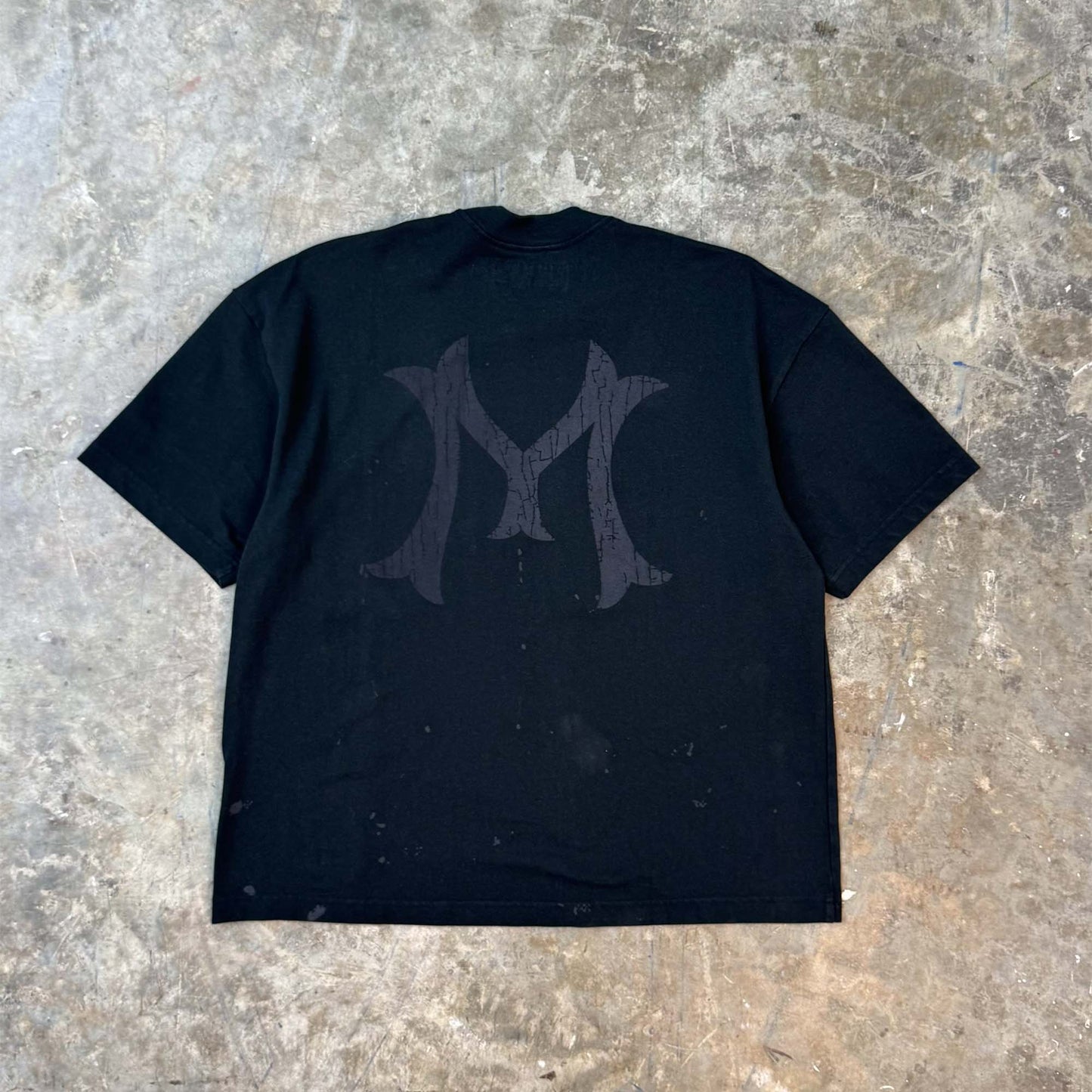 "HITTER" V3 PIQUE BOX TEE IN CAVIAR