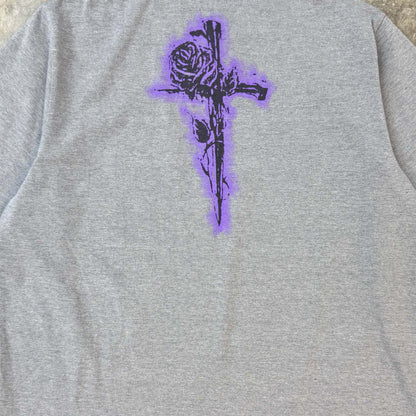"CITY OF ANGELS" TEE IN HEATHER GREY