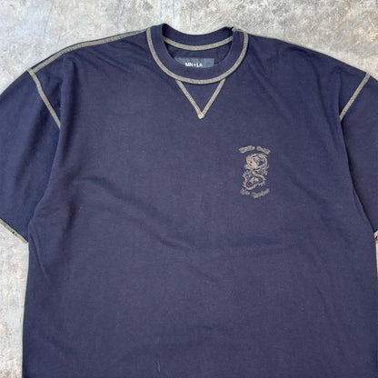 "YEAR OF THE DRAGON" MILITIA BOX TEE IN ANTHRACITE