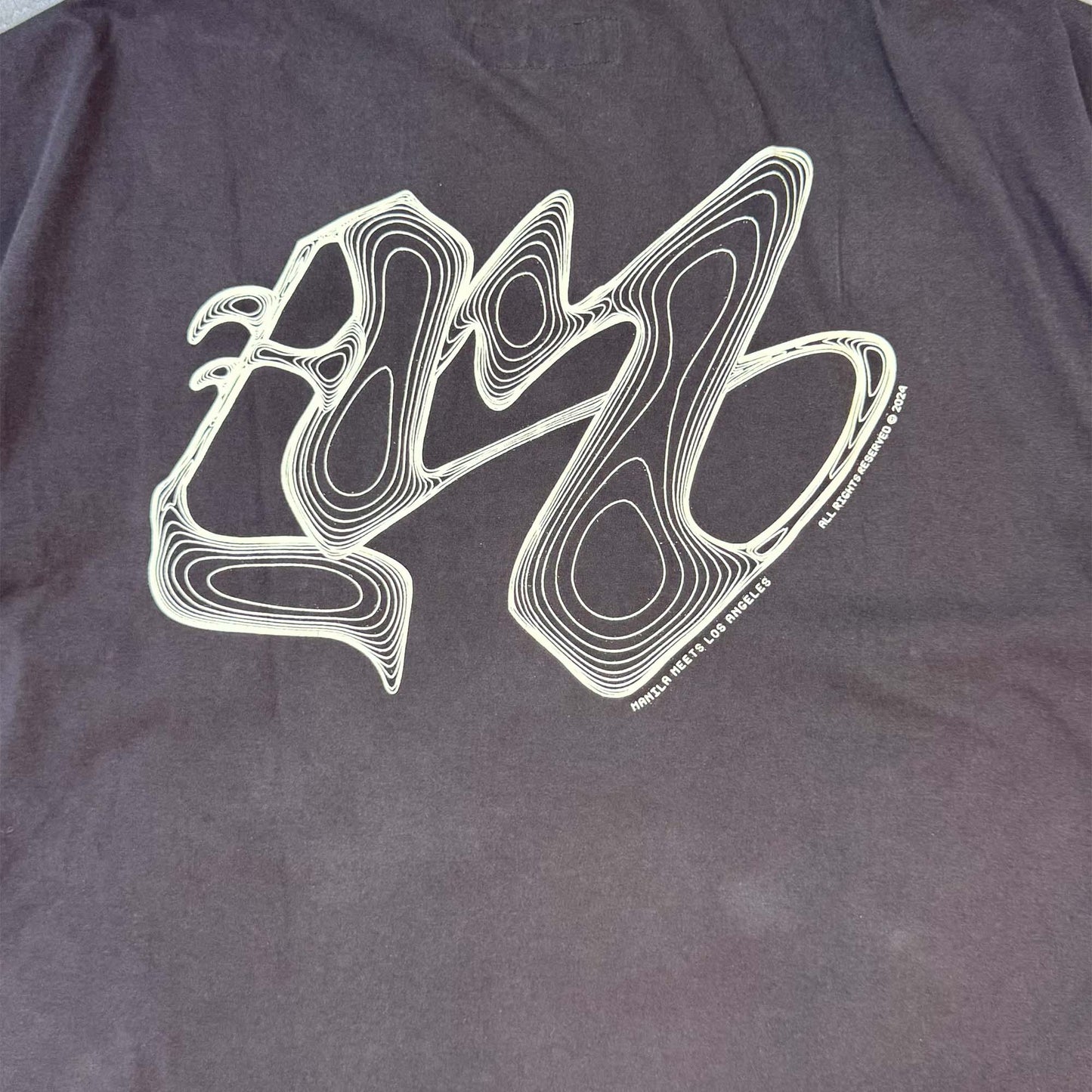 M'$ RIFT VAST TEE IN CHARCOAL GREY