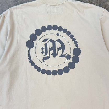 "CROP CIRCLES" MOCK NECK TEE V3 IN OAT
