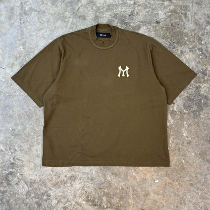 "HITTER" V2 MOCK NECK TEE IN OLIVE