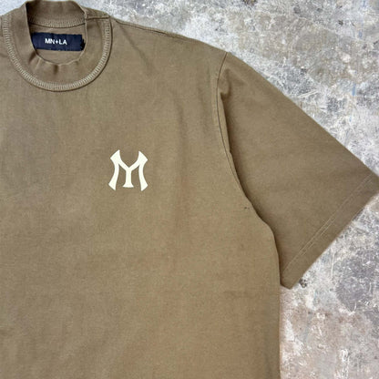 "HITTER" V2 MOCK NECK TEE IN OLIVE
