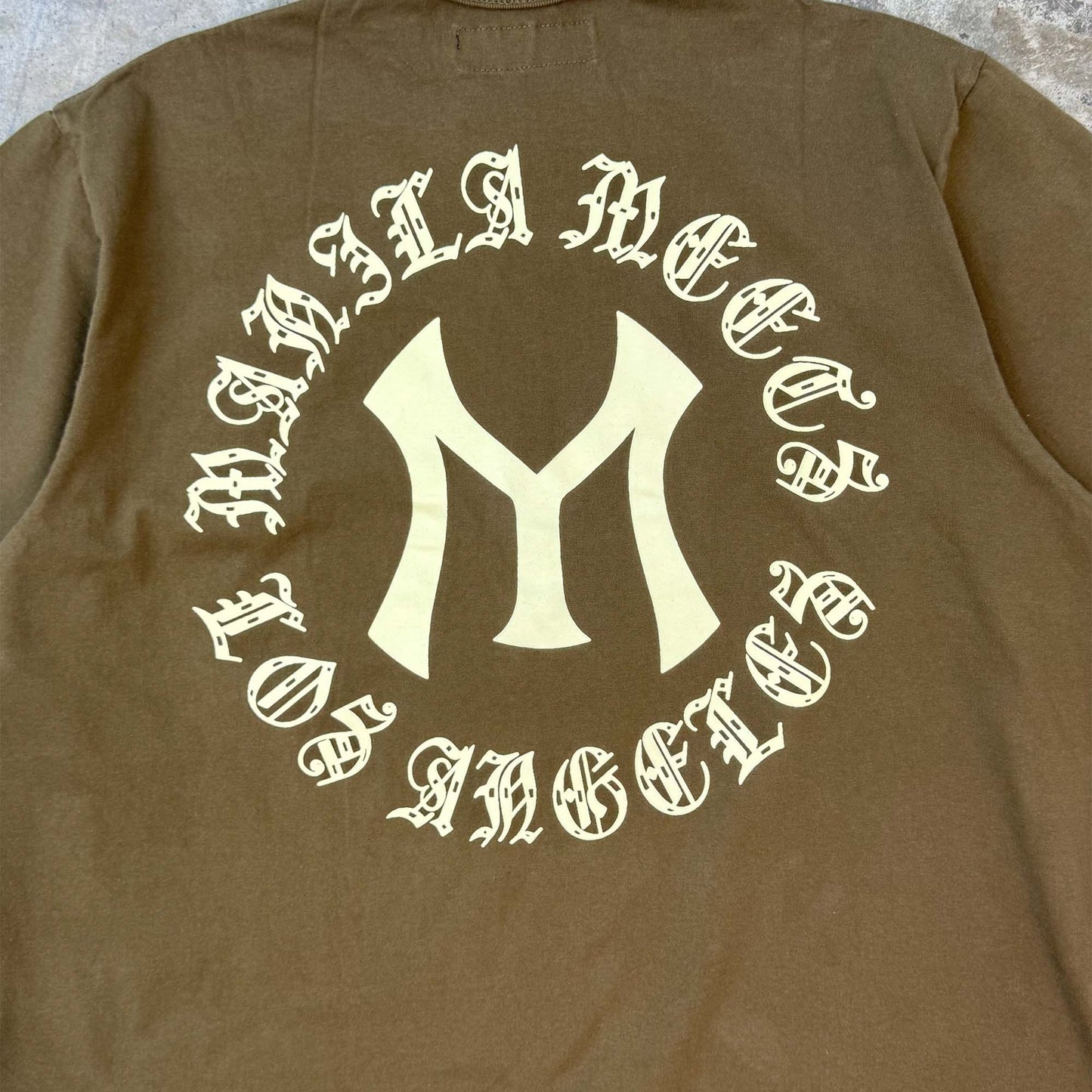 "HITTER" V2 MOCK NECK TEE IN OLIVE
